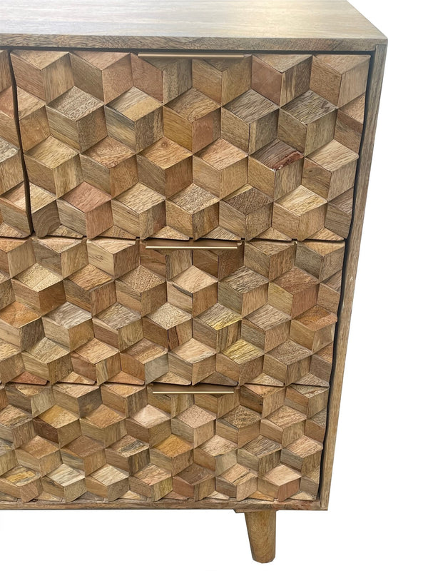 Geometric 2+2 Drawer Chest of Drawers - XShowhome Limited - Jaipur