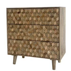 Geometric 2+2 Drawer Chest of Drawers - XShowhome Limited - Jaipur