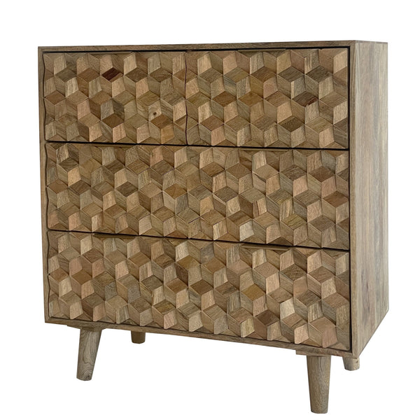 Geometric 2+2 Drawer Chest of Drawers - XShowhome Limited - Jaipur