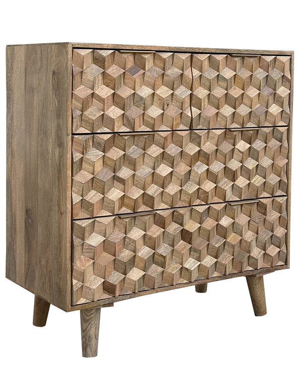 Geometric 2+2 Drawer Chest of Drawers - XShowhome Limited - Jaipur