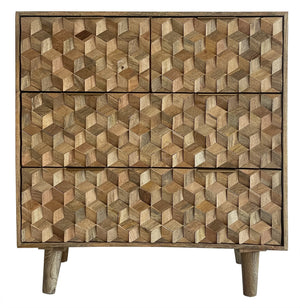 Geometric 2+2 Drawer Chest of Drawers - XShowhome Limited - Jaipur