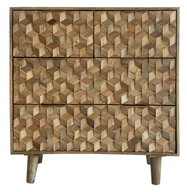 Geometric 2+2 Drawer Chest of Drawers - XShowhome Limited - Jaipur