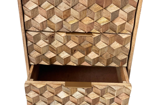 Geometric 5 Drawer Tall Chest - XShowhome Limited - Jaipur