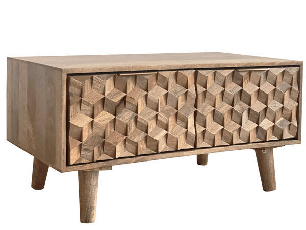 Geometric Coffee Table with Drawer - XShowhome Limited - Jaipur