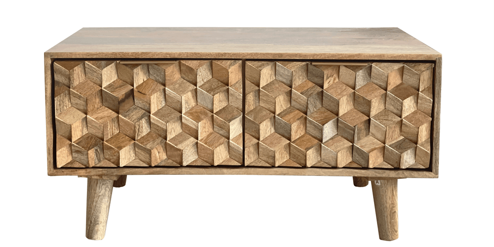 Geometric Coffee Table with Drawer - XShowhome Limited - Jaipur