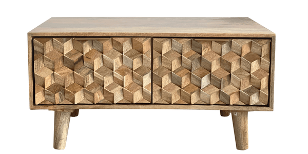 Geometric Coffee Table with Drawer - XShowhome Limited - Jaipur