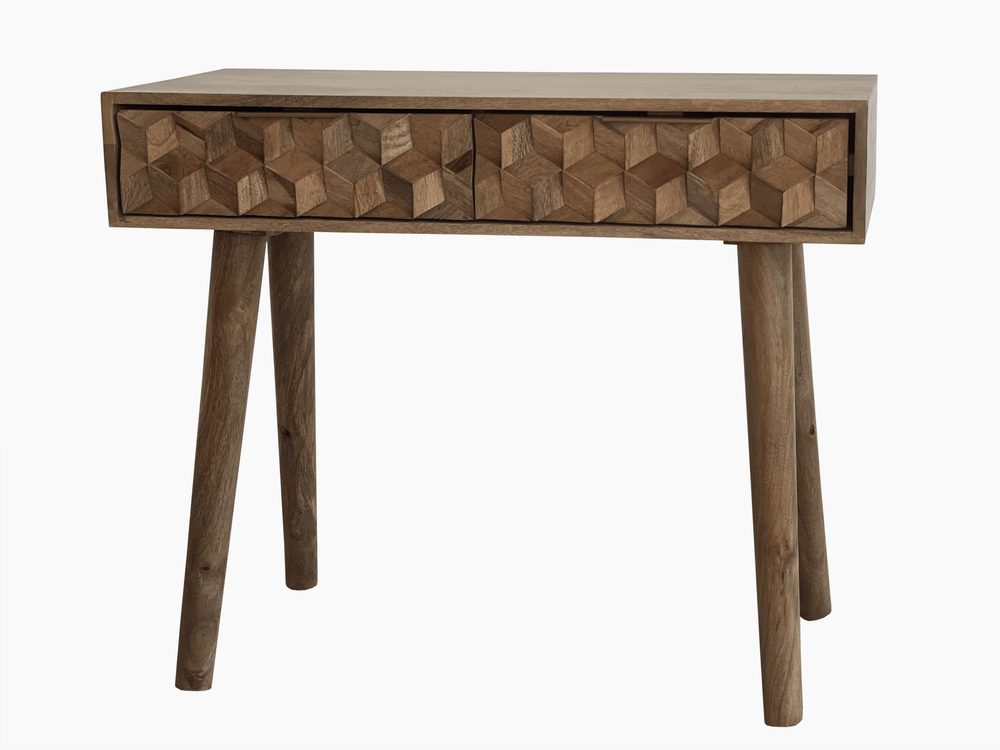 Geometric Console Table 2 Drawer - XShowhome Limited - Jaipur