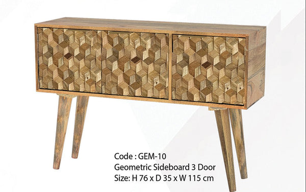 Geometric Sideboard 3 Door - XShowhome Limited - Jaipur