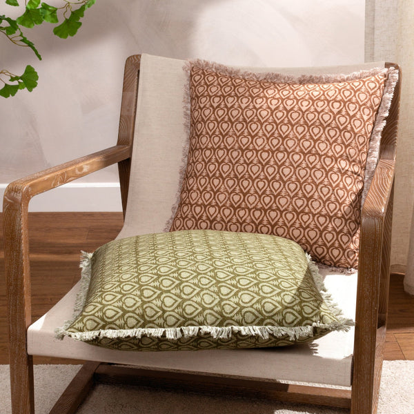Georgi 50x50 Feather Filled Cushion Olive - Canwell Interiors Limited - Riva