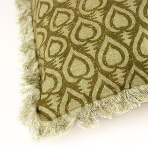 Georgi 50x50 Feather Filled Cushion Olive - Canwell Interiors Limited - Riva