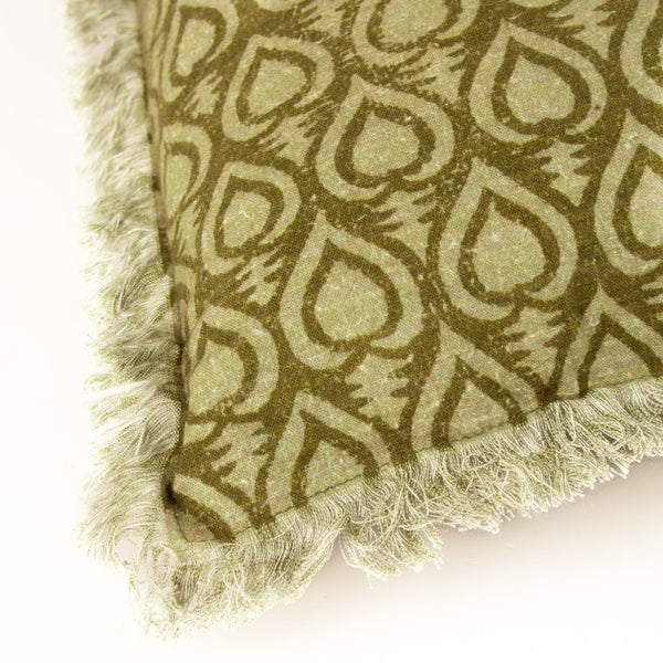 Georgi 50x50 Feather Filled Cushion Olive - Canwell Interiors Limited - Riva