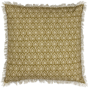Georgi 50x50 Feather Filled Cushion Olive - Canwell Interiors Limited - Riva