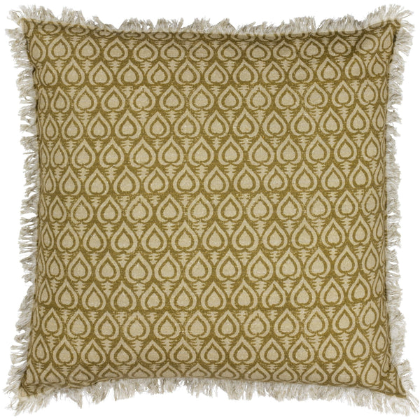 Georgi 50x50 Feather Filled Cushion Olive - Canwell Interiors Limited - Riva