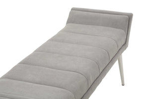 Gilden Grey Bench With Angular Base - XShowhome Limited - Xshowhome