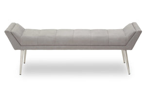 Gilden Grey Bench With Angular Base - XShowhome Limited - Xshowhome