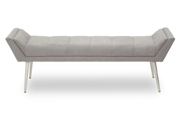 Gilden Grey Bench With Angular Base - XShowhome Limited - Xshowhome