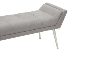 Gilden Grey Bench With Angular Base - XShowhome Limited - Xshowhome