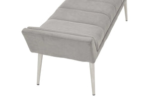 Gilden Grey Bench With Angular Base - XShowhome Limited - Xshowhome