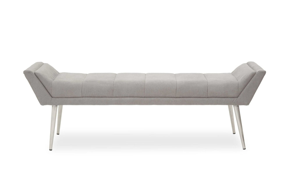 Gilden Grey Bench With Angular Base - XShowhome Limited - Xshowhome