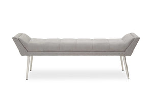 Gilden Grey Bench With Angular Base - XShowhome Limited - Xshowhome