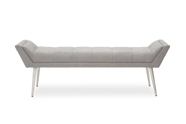 Gilden Grey Bench With Angular Base - XShowhome Limited - Xshowhome