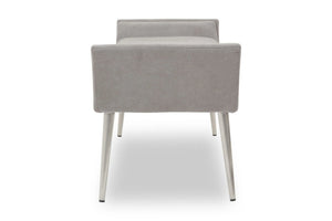 Gilden Grey Bench With Angular Base - XShowhome Limited - Xshowhome