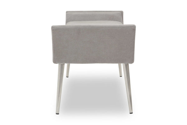 Gilden Grey Bench With Angular Base - XShowhome Limited - Xshowhome