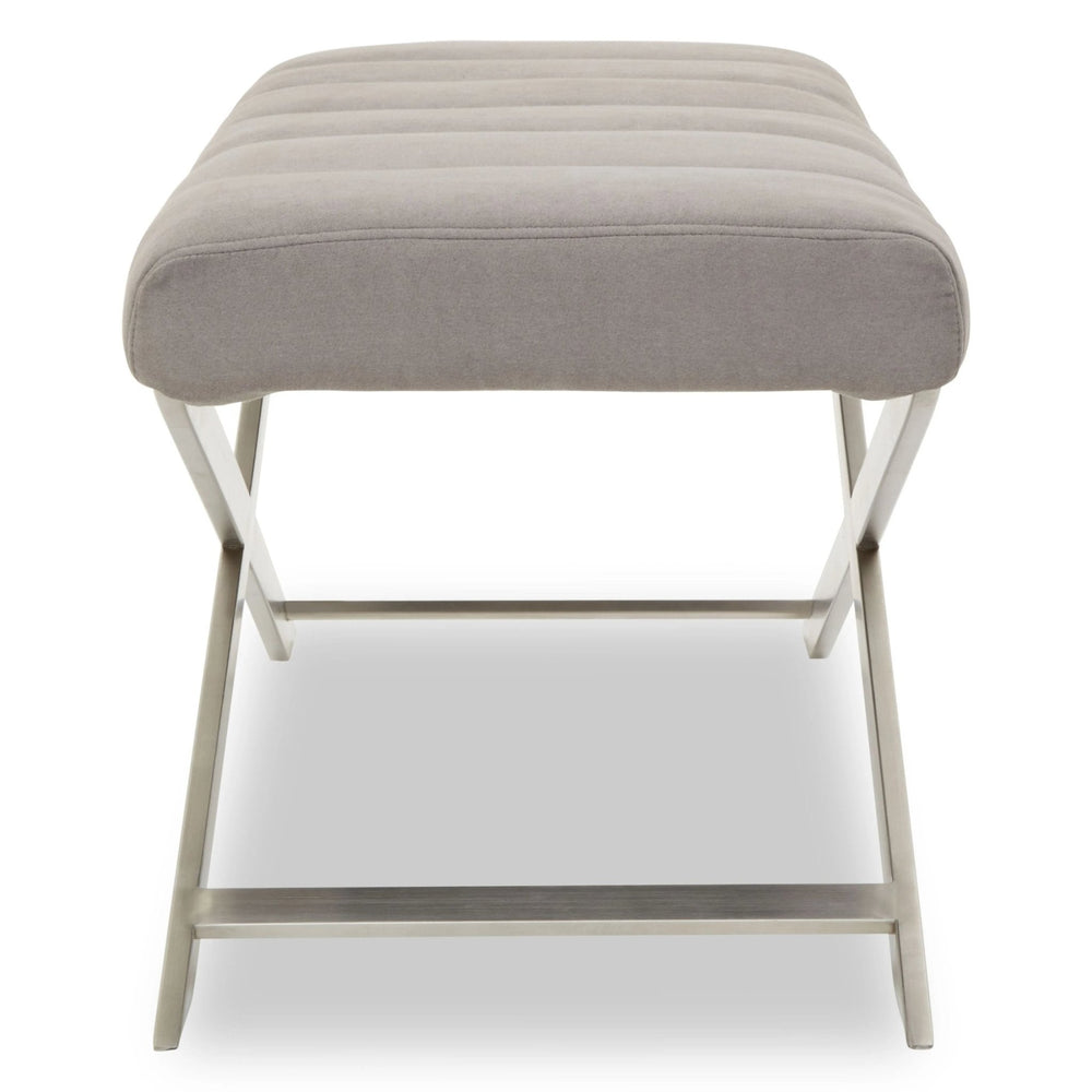 Gilden Grey Bench With Cross Base - XShowhome Limited - Xshowhome