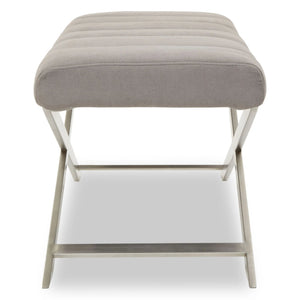 Gilden Grey Bench With Cross Base - XShowhome Limited - Xshowhome