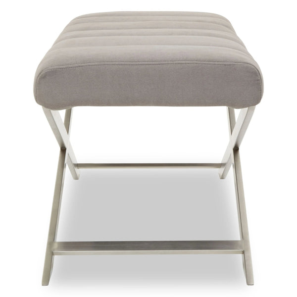 Gilden Grey Bench With Cross Base - XShowhome Limited - Xshowhome