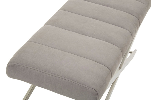 Gilden Grey Bench With Cross Base - XShowhome Limited - Xshowhome
