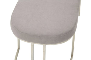 Gilden Grey Bench With Curved Base - XShowhome Limited - Xshowhome
