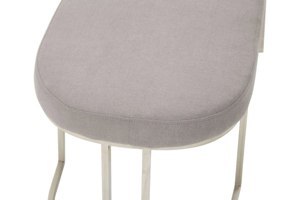 Gilden Grey Bench With Curved Base - XShowhome Limited - Xshowhome