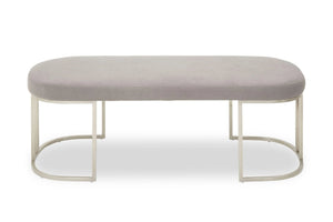 Gilden Grey Bench With Curved Base - XShowhome Limited - Xshowhome