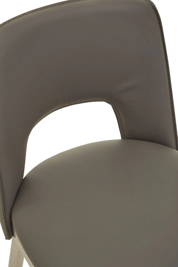 Gilden Grey Leather Effect Bar Chair - XShowhome Limited - Xshowhome