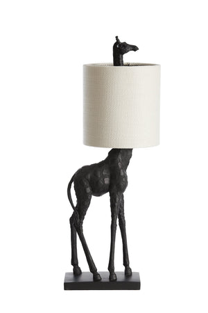 GIRAFFE Table Lamp — Black & Cream - Canwell Interiors Limited - Light & Living