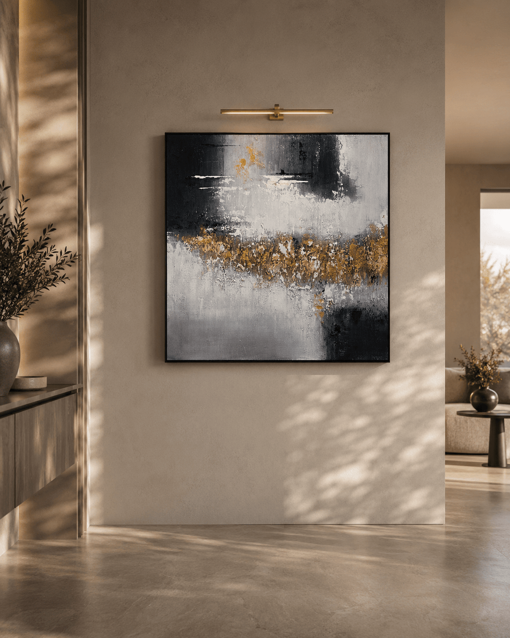 Gold Storm Oil Painting - XShowhome Limited - Tommy Franks