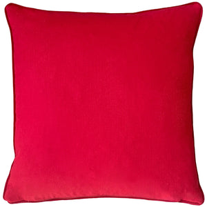 Goosie Velvet Chenille 43x43 Feather Filled Cushion Multi - Canwell Interiors Limited - Riva