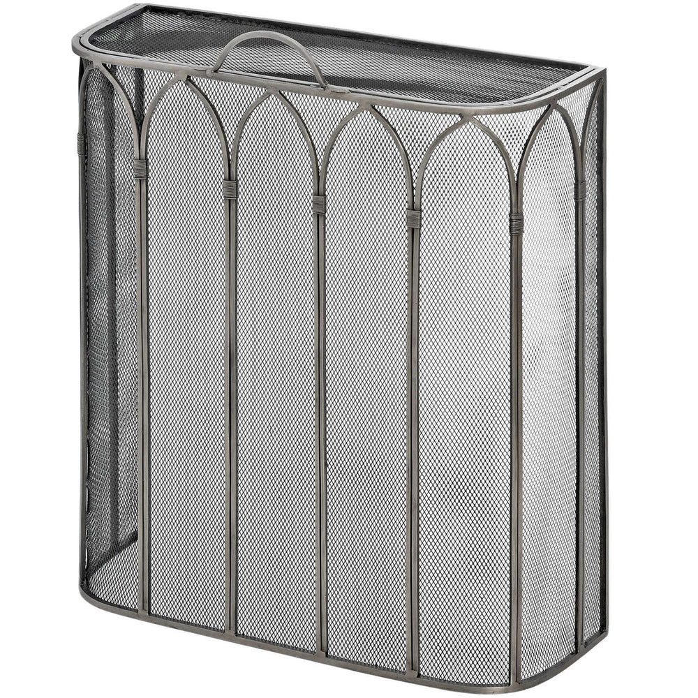 Gothic Antique Pewter Firescreen - Canwell Interiors Limited - Hills