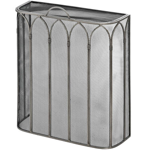 Gothic Antique Pewter Firescreen - Canwell Interiors Limited - Hills