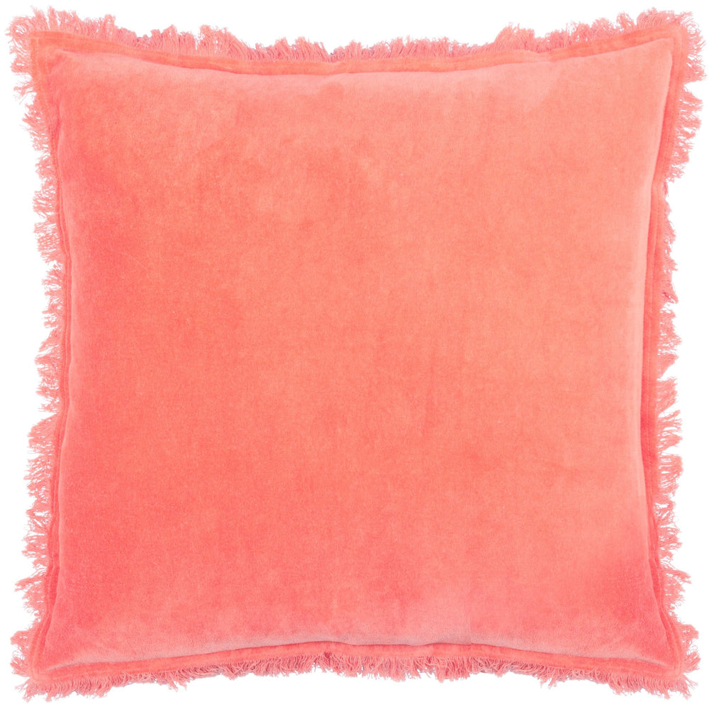 Gracie 45x45 Feather Filled Cushion Coral - Canwell Interiors Limited - Riva