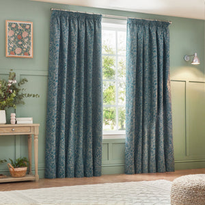 Grantley 117x137 Pencil Pleat Curtains Wedgewood - Canwell Interiors Limited - Riva