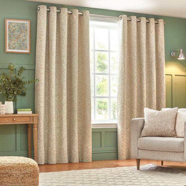 Grantley 117x182 Eyelet Curtains Natural - Canwell Interiors Limited - Riva