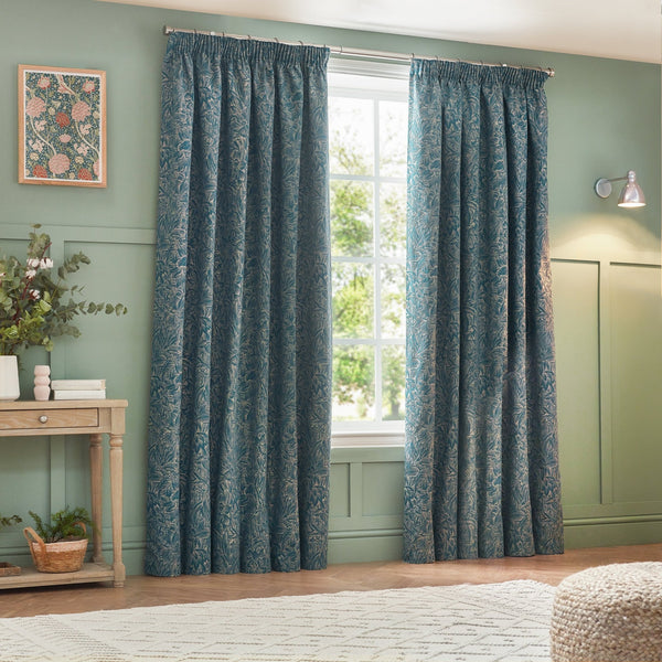 Grantley 167x137 Pencil Pleat Curtains Wedgewood - Canwell Interiors Limited - Riva