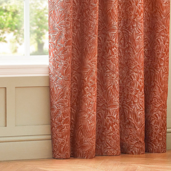 Grantley 167x182 Eyelet Curtains Brick - Canwell Interiors Limited - Riva