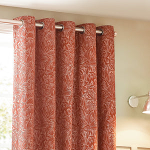 Grantley 167x182 Eyelet Curtains Brick - Canwell Interiors Limited - Riva