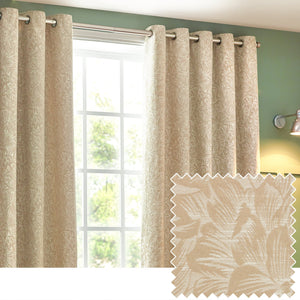 Grantley 167x182 Eyelet Curtains Natural - Canwell Interiors Limited - Riva