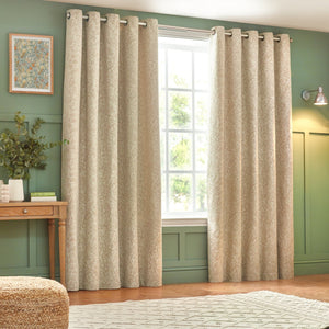 Grantley 167x182 Eyelet Curtains Natural - Canwell Interiors Limited - Riva