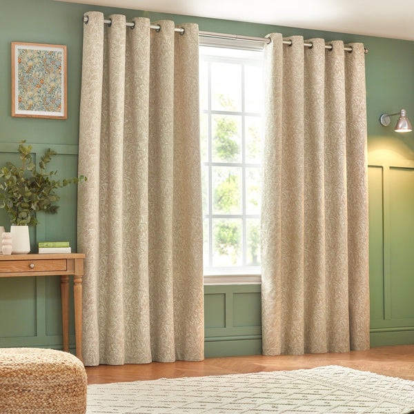 Grantley 167x182 Eyelet Curtains Natural - Canwell Interiors Limited - Riva