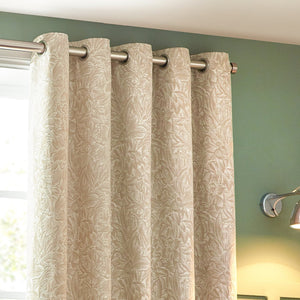 Grantley 167x182 Eyelet Curtains Natural - Canwell Interiors Limited - Riva